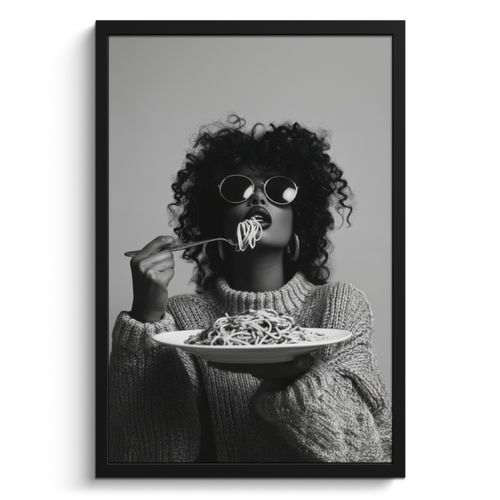 Donna - Pasta - Nero - Bianco