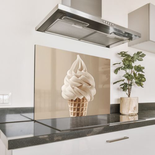 Parafango in alluminio - Gelato - Gelato soft - Cremoso - Corno - Beige