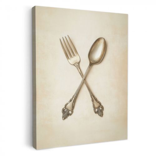 Dipinti su tela - Beige - Vintage - Posate