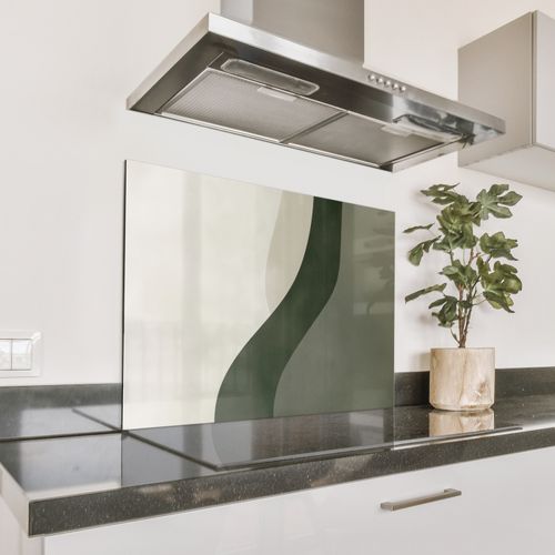 Parafango in alluminio - Giappone - Verde - Astratto - Moderno