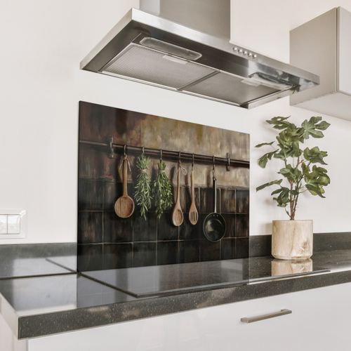 Parafango in alluminio - Utensili da cucina - Rustico - Piastrelle - Spezie