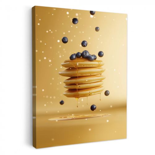 Dipinti su tela - Pancake - Cibo - Miele - Giallo