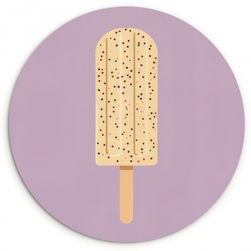 Quadro rotondo - Beige - Gelato - Macchioline