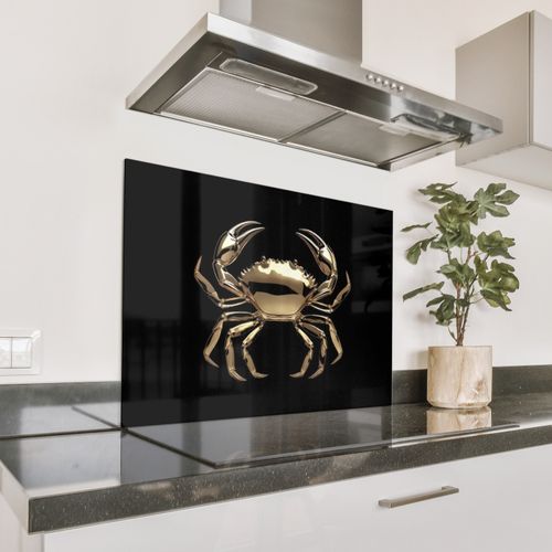 Parafango in alluminio - Oro - Granchio - Animali - Nero