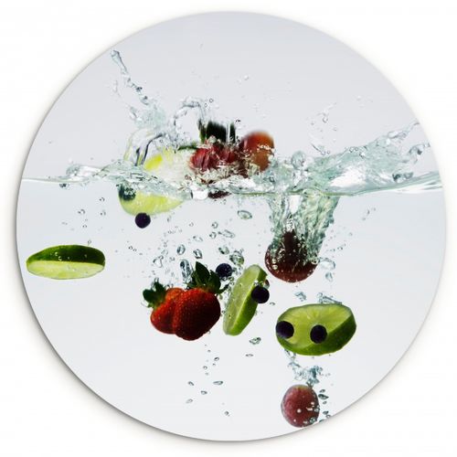 Quadro rotondo - Sinfonia di frutta in acqua