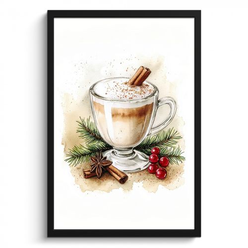 KitchenYeah - Cucina - Cornice per foto - Inverno - Caffè - Caldo - Decorazione