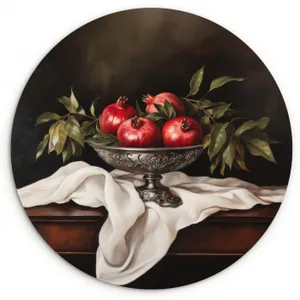 Quadro rotondo - Melograni - Classico - Vintage