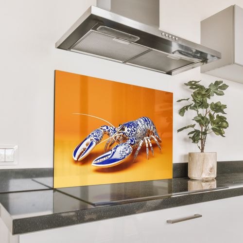 Parafango in alluminio - Aragosta - Blu Delft - Scudo - Resistente - Arancione