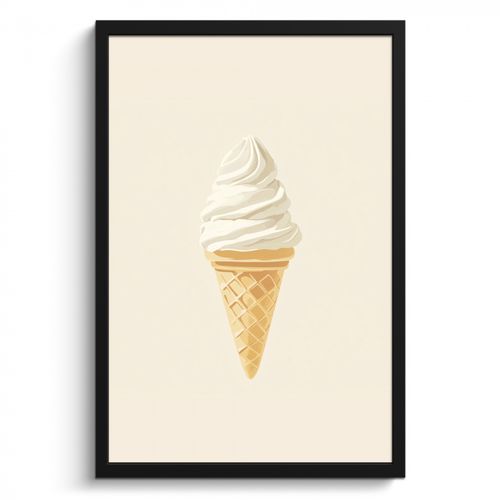 KitchenYeah - Cucina - Cornice per foto - Cono gelato - Bianco