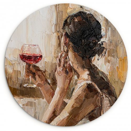 Quadro rotondo - Riflessione serale