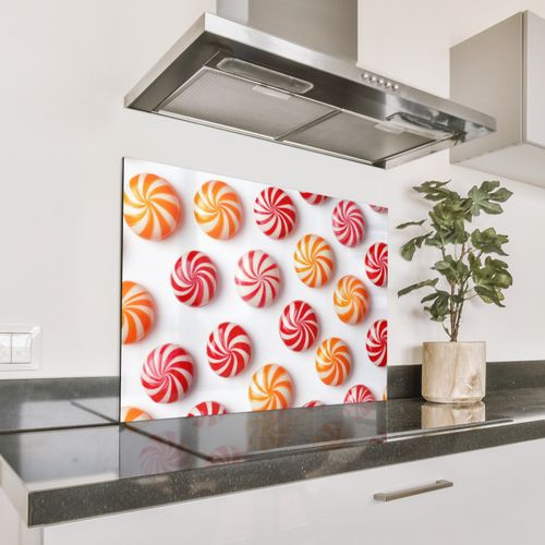 Parafango in alluminio - Caramelle - Modello - Rosso - Arancione
