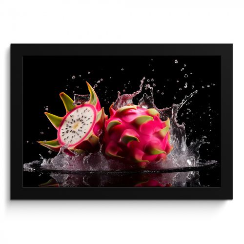 KitchenYeah - Cucina - Cornice per foto - Frutto del drago - Nero - Acqua - Frutto - Frutta