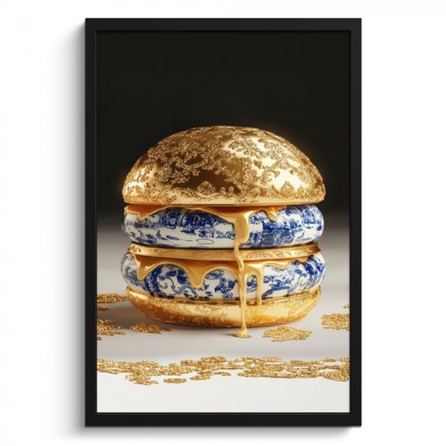 KitchenYeah - Cucina - Cornice per foto - Blu Delft - Oro - Cittadino