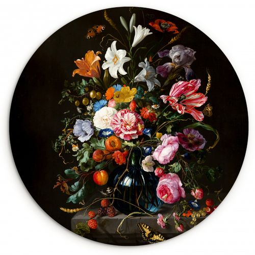 Quadro rotondo - Splendore floreale barocco