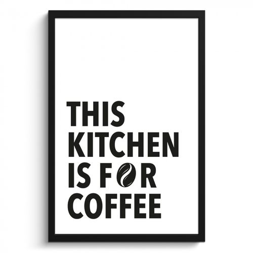KitchenYeah - Cucina - Cornice per foto - Citazioni - Caffè - Chicchi - Moderno