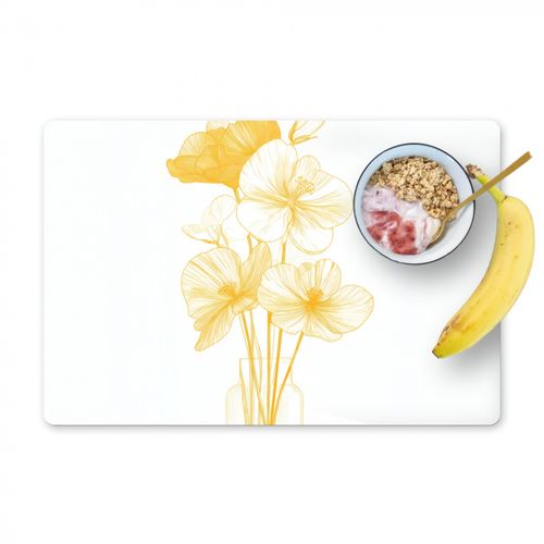 Disegno al tratto - Fiori - Giallo - Vaso