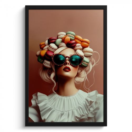 KitchenYeah - Cucina - Cornice per foto - Donna - Macaron - Occhiali