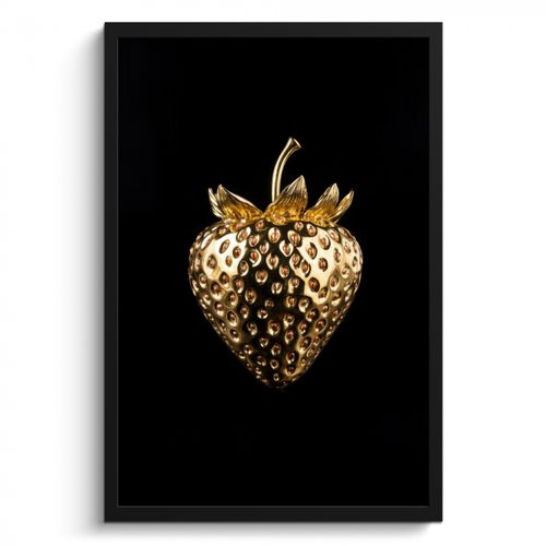 KitchenYeah - Cucina - Cornice per foto - Fragola - Oro - Nero - Cromo