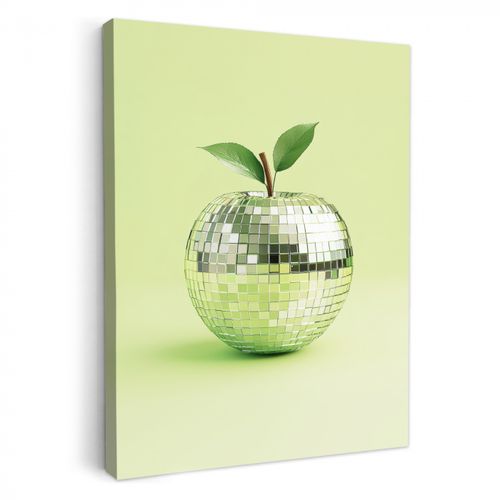 Dipinti su tela - Verde - Discoteca - Decorazione - Mela