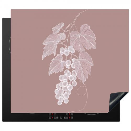 Protezione piano induzione - Traliccio - Uva - Illustrazione - Foglie