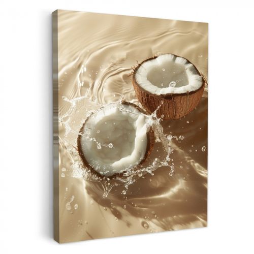 Dipinti su tela - Acqua di cocco - Acqua - Beige - Spruzzi
