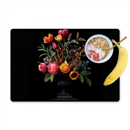 Tovagliette - Tulipani - Bacche - Bouquet - Vaso