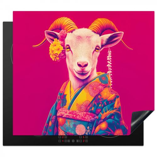 Protezione piano induzione - Capra - Corna - Kimono - Colorato