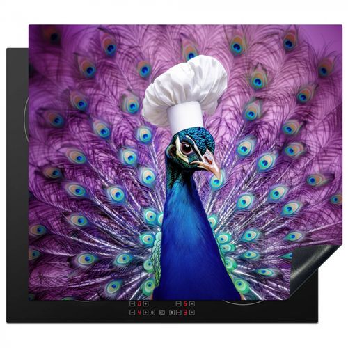 Protezione piano induzione - Pavone - Cappello da cuoco - Figo - Viola