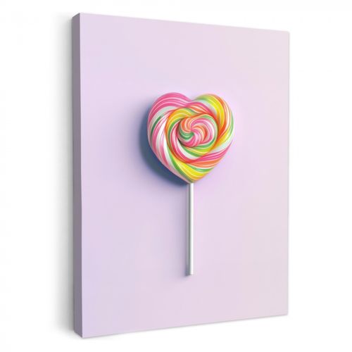 Dipinti su tela - Cuore - Lecca-lecca - Caramella