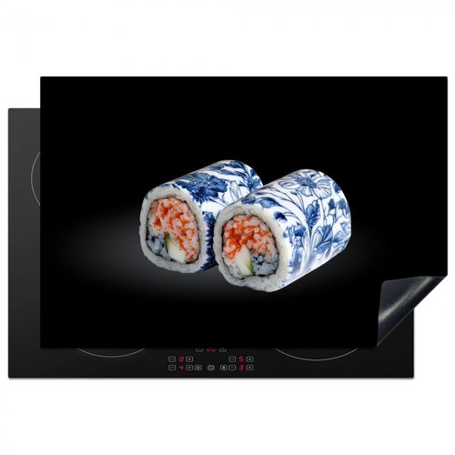 Protezione piano induzione - Sushi - Blu Delft - Riso - Pesce - Elegante
