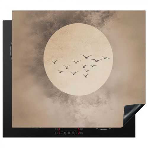 Protezione piano induzione - Uccello - Beige - Giapponese