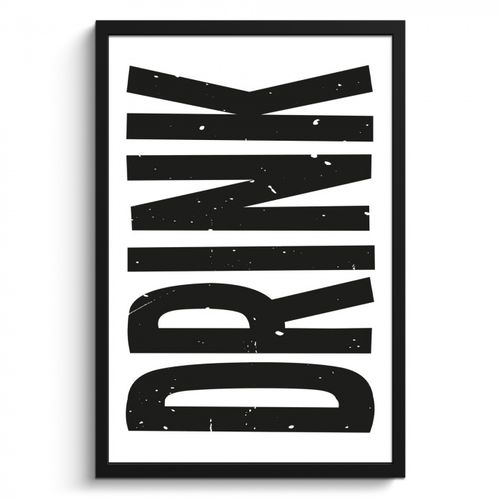 KitchenYeah - Cucina - Cornice per foto - Bevanda - Nero - Bianco - Decorazione