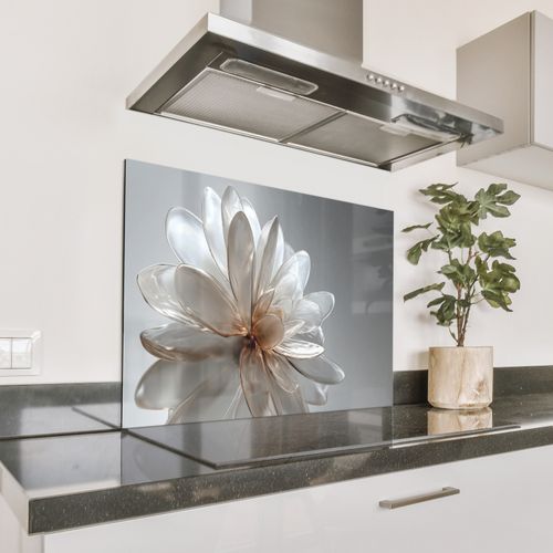 Parafango in alluminio - Fiore - Bianco - Neutro