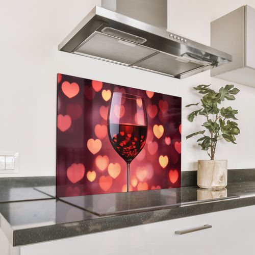 Parafango in alluminio - Rosso - Vino - Cuori
