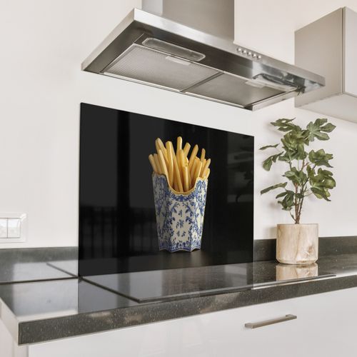 Parafango in alluminio - Patatine fritte - Porcellana - Blu Delft - Cibo