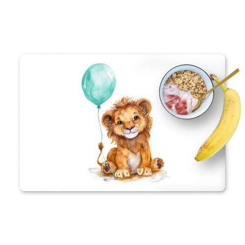 Tovagliette - Leone - Animale bambino - Palloncino blu