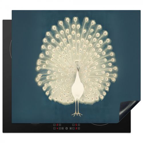 Protezione piano induzione - Uccello - Blu - Vintage