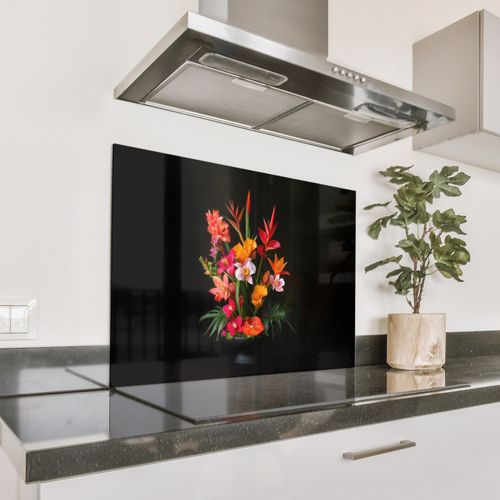 Parafango in alluminio - Bouquet - Fiori - Esotici