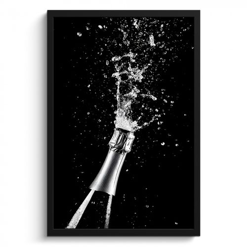 KitchenYeah - Cucina - Cornice per foto - Champagne - Nero - Spruzzi - Popping