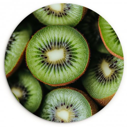 Quadro rotondo - Kiwi - Frutta - Verde