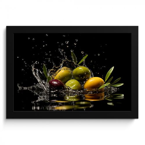 KitchenYeah - Cucina - Cornice per foto - Olive - Verde - Acqua - Nero