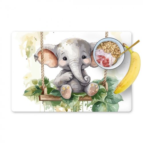 Tovagliette - Elefante - Animale - Bambini - Giungla - Cameretta - Camera dei bambini