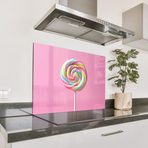 Parafango in alluminio - Lecca-lecca - Rosa - Caramella - Dolce