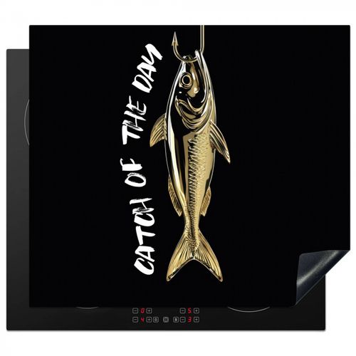 Protezione piano induzione - Pesce - Nero - Oro - Testo