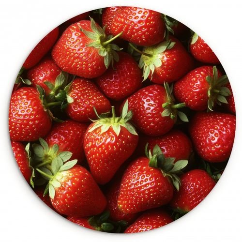 Quadro rotondo - Fragola - Frutta - Rosso