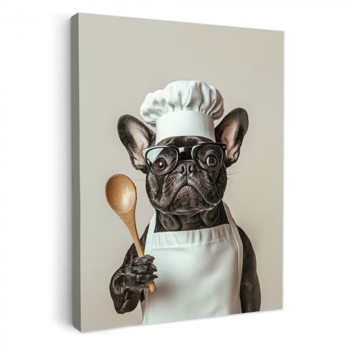 Dipinti su tela - Occhiali - Cane - Cuoco