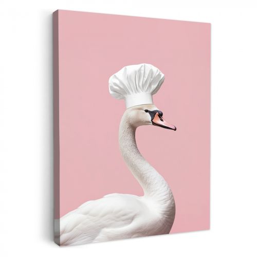 Dipinti su tela - Cigno - Cappello da cuoco - Bello - Classico