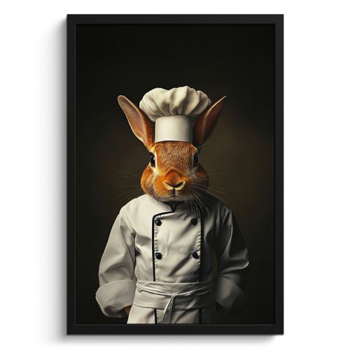 KitchenYeah - Cucina - Cornice per foto - Coniglio - Cuoco - Animale