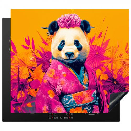 Protezione piano induzione - Kimono - Rosa - Panda - Corona di fiori
