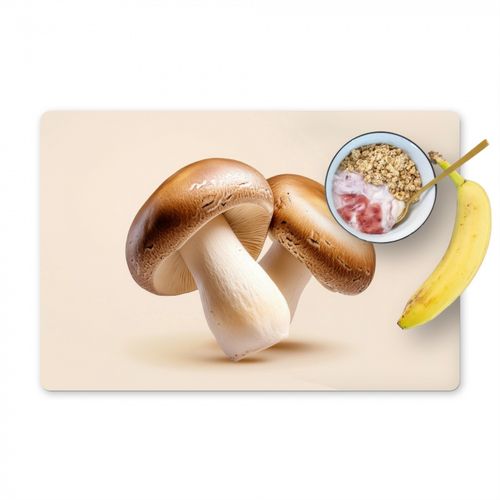 Tovagliette - Funghi - Morbido - Beige